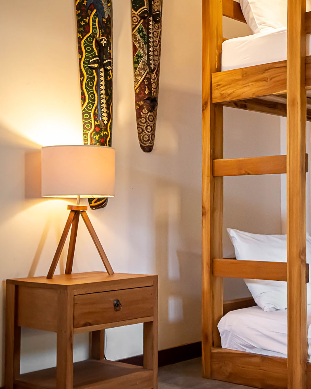 Comfortable Shared Room interior at Sōleïa Surf Camp Canggu